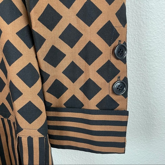 VTG Adele Simpson Multi Print Shirt Dress Size 10 - Picture 5 of 15